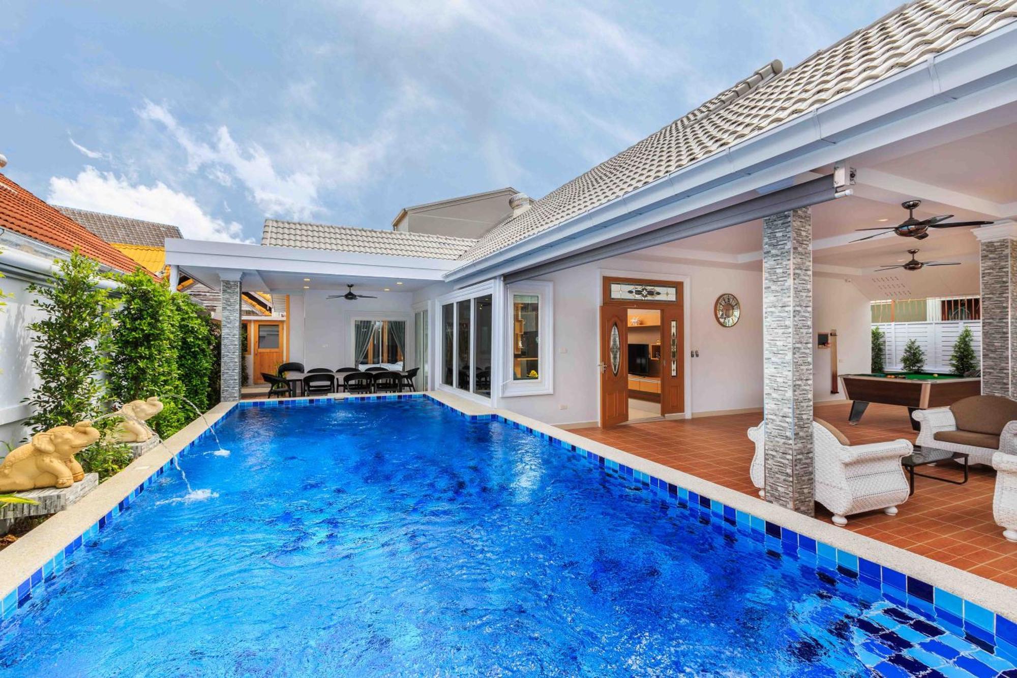 Pattaya Private Villa - Pool,Sauna,Snooker,Bbq Ngoại thất bức ảnh