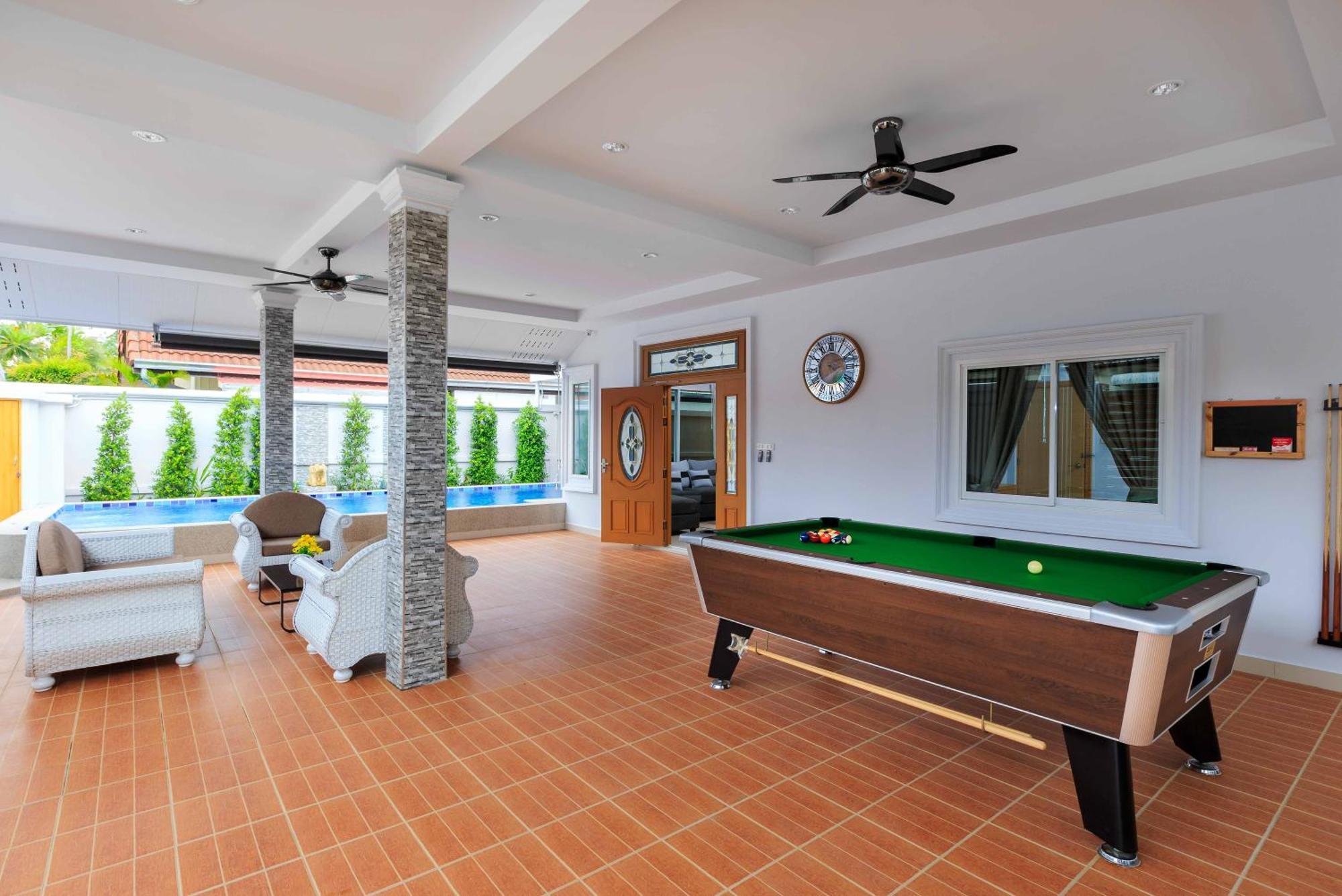 Pattaya Private Villa - Pool,Sauna,Snooker,Bbq Ngoại thất bức ảnh